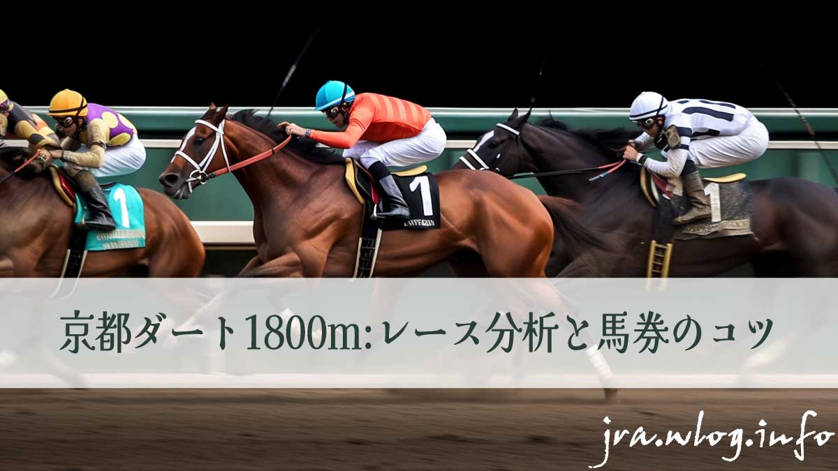 京都競馬ダート1800m レースイメージ